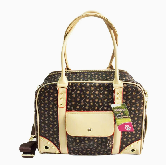 Checked Pet Carrier