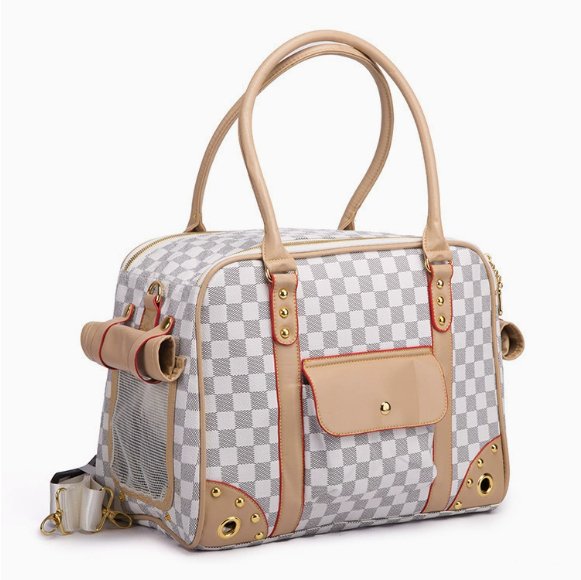 Checked Pet Carrier