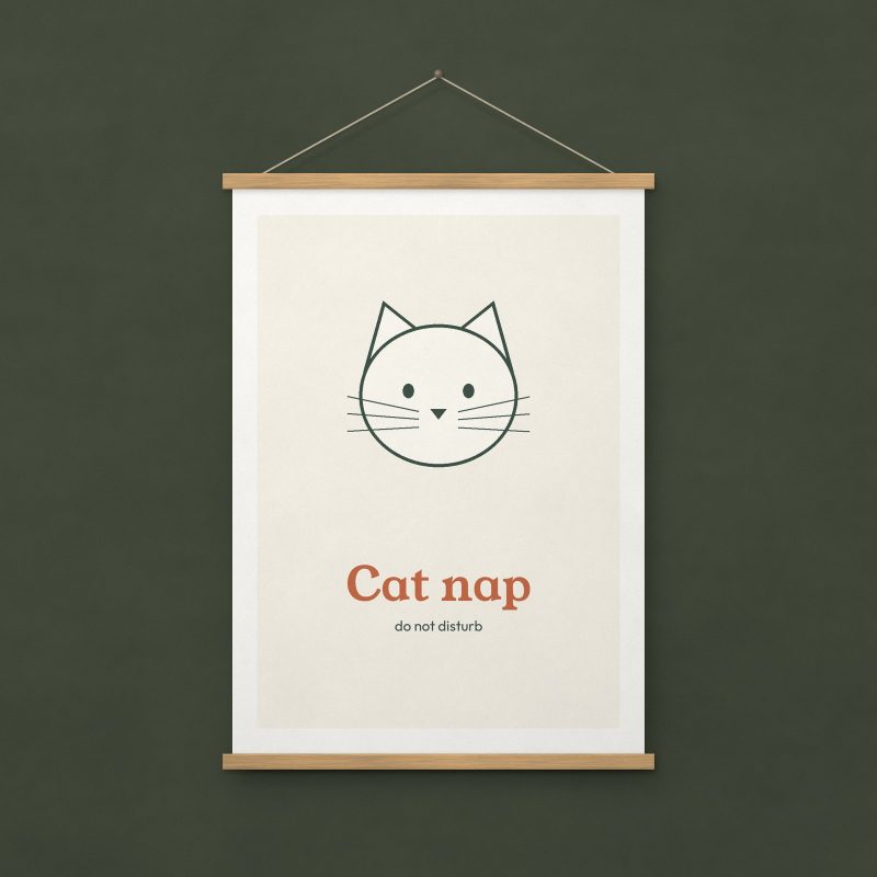 Cat Nap Print – A4