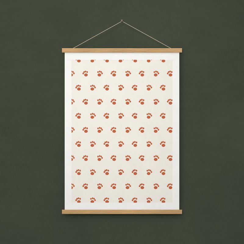 Paw Prints Print – A4
