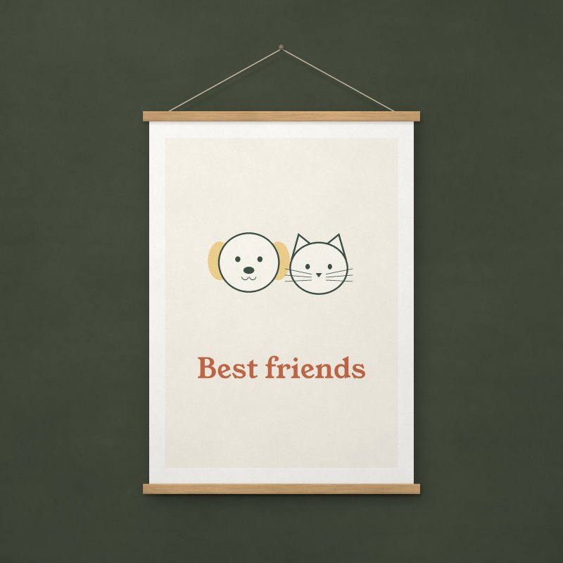 Best Friends Print – A4