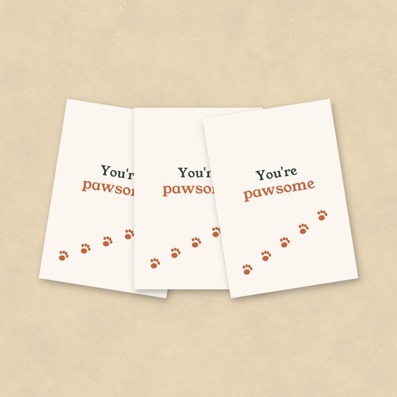 You're Pawsome Cards, Set of 10