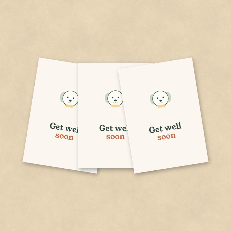 Get Well Soon Cards, Set of 10