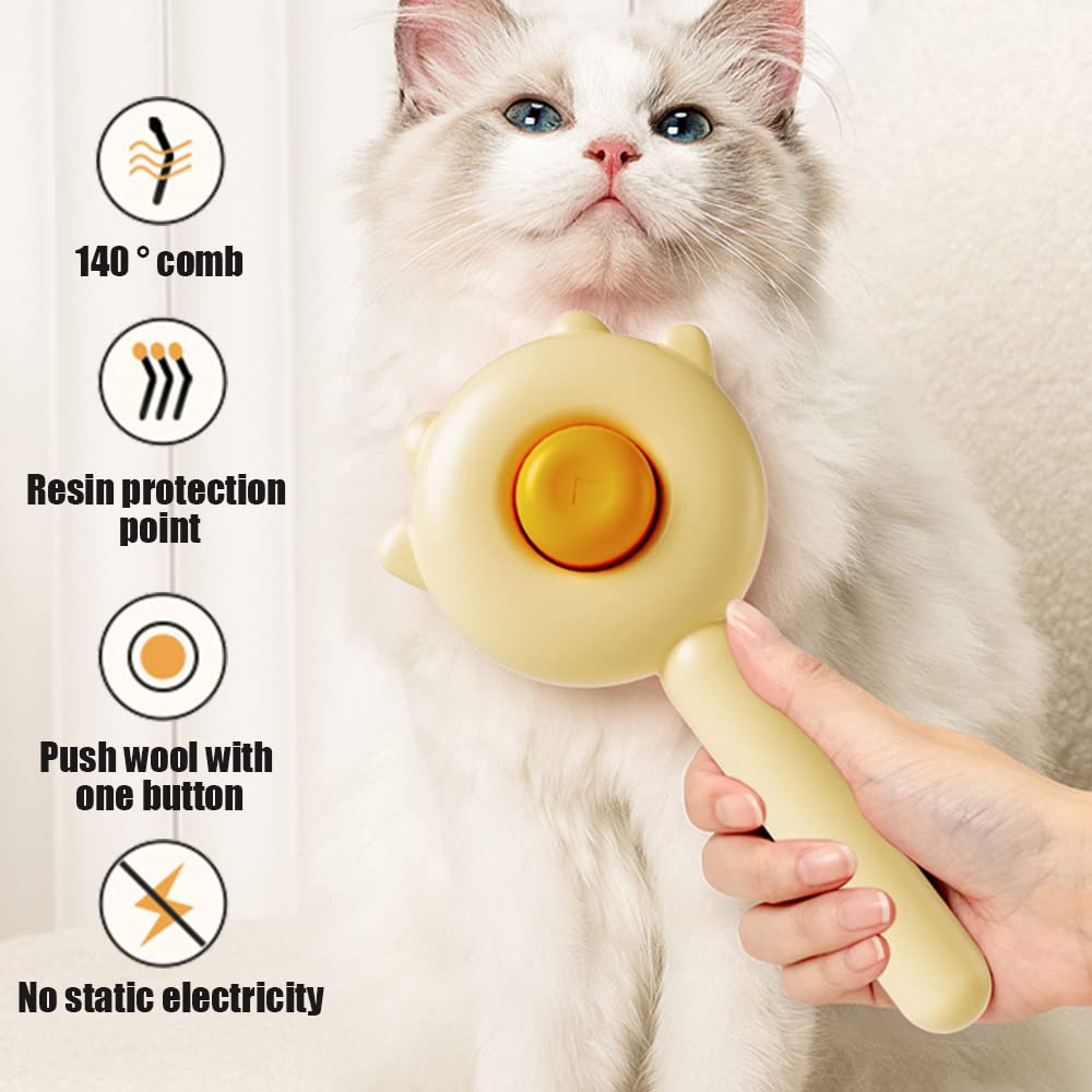 Self-Cleaning Slicker Brush
